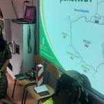Dzieci na zajęciach z funkcjonariuszami z Podlaskiego Oddziału Straży Granicznej