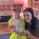 Dzieci na zajęciach z funkcjonariuszami z Podlaskiego Oddziału Straży Granicznej